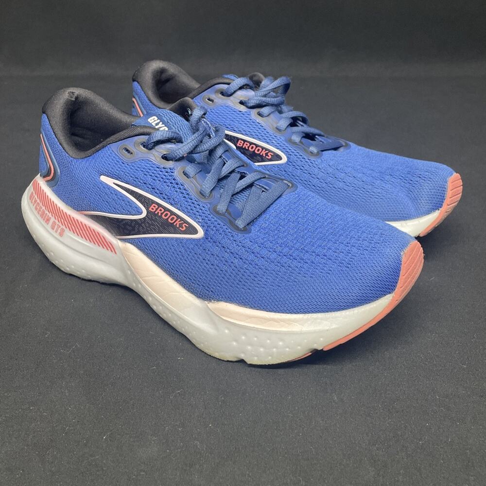 Brooks Glycerin GTS 21 Womens 7.5 Med (B) Blue Icy Pink Rose 1204091B496 Running